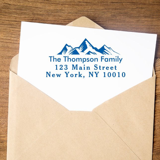 Gebirge Rücksendeadresse Familienname Permastempel (Von Creator hochgeladen)