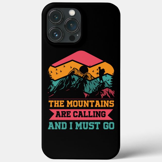 Gebirge rufen und ich muss gehen, Wanderfreunde Case-Mate iPhone Hülle (Rückseite)