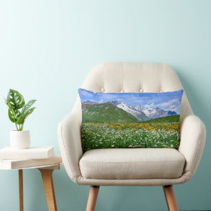 Gebirge Schweizer Alpenfrühling Lendenkissen