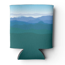 Gebirge sehen Grün Blau Illustriert