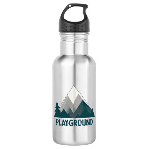 Gebirge sind mein Spielplatz Edelstahlflasche