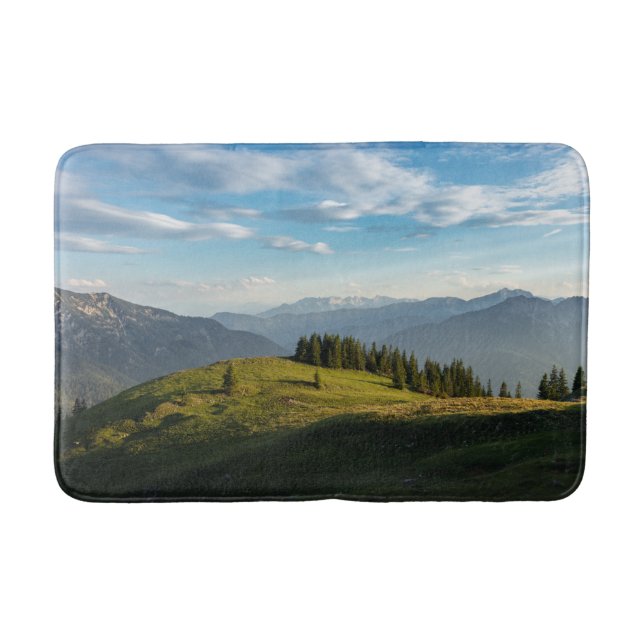 Gebirge | Spitzingsee, Schweizer Alpen Badematte (Vorderseite)