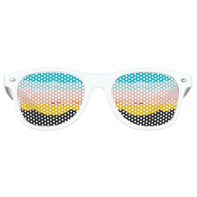 Gebirge Sunset Partybrille (Vorderseite)