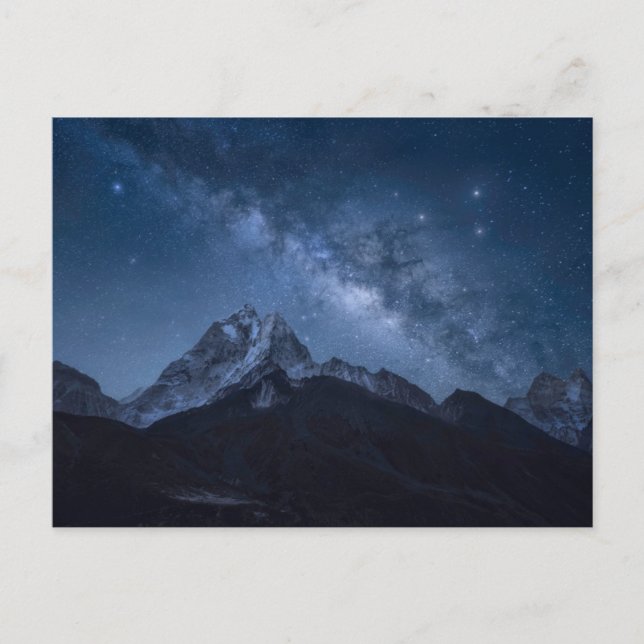 Gebirge | Thamserku-Berg, Nepal Postkarte (Vorderseite)