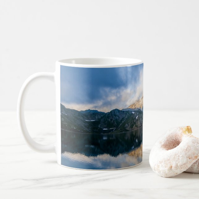 Gebirge und Landschaftliches Foto Kaffeetasse (Mit Donut)