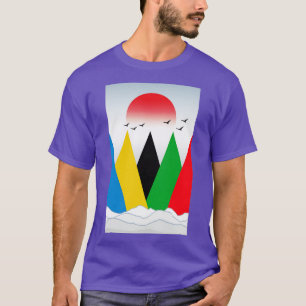 Gebirge Vertikale Begrenzung Wandern und Bergsteig T-Shirt