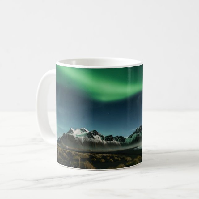 Gebirge | Vestrahorn Mountain, Island Kaffeetasse (Vorderseite Links)