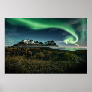 Gebirge   Vestrahorn Mountain, Island Poster