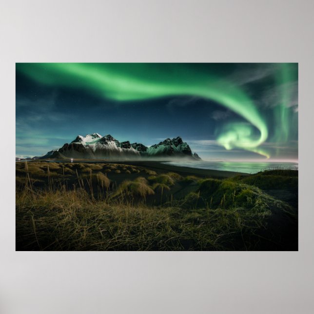 Gebirge | Vestrahorn Mountain, Island Poster (Vorne)