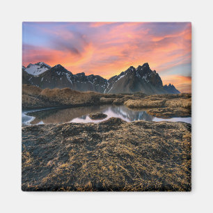 Gebirge   Vesturhorn Mountain Island Magnet