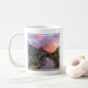 Gebirge   Watchman Zion Nathional Park Utah Kaffeetasse
