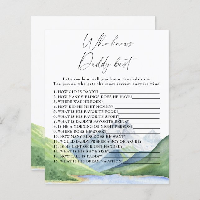 Gebirge - Wer kennt das beste Spiel (Vorne/Hinten)