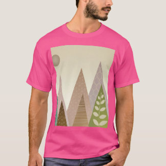 Gebirgsausdruck Abstrakte Mauer Kunst T-Shirt