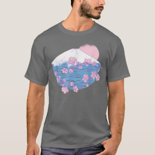 Gebirgsblume Japanischer Sakura Rosa Blume Kirsche T-Shirt
