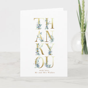 Gebirgsblütengoldbriefe bedankt sich karte