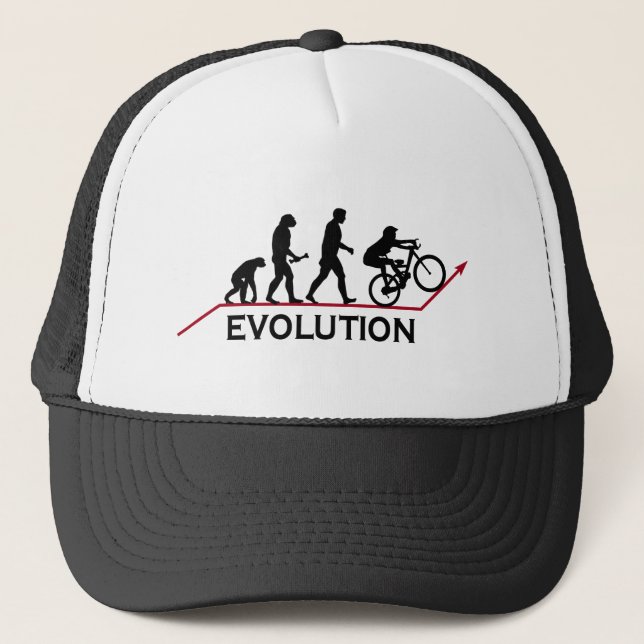 Gebirgsfahrrad-Evolution Truckerkappe (Vorderseite)