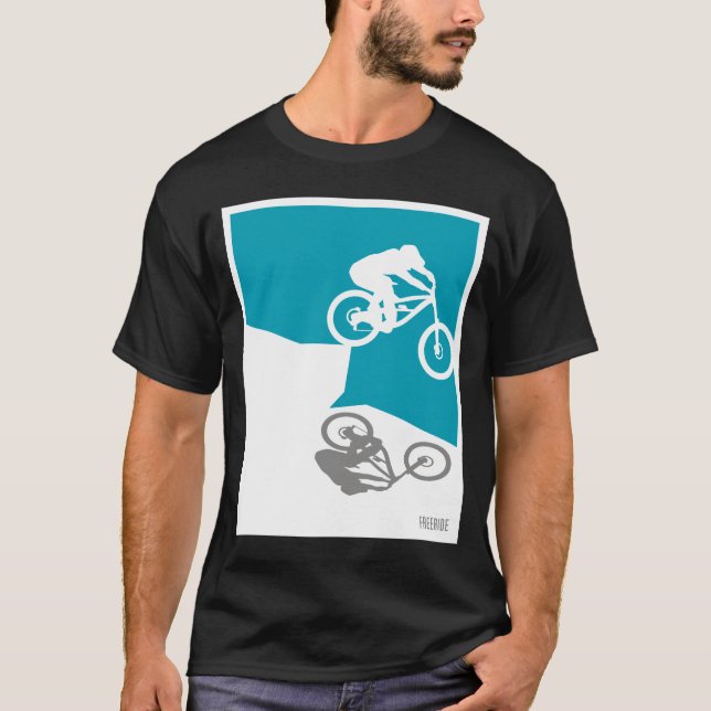 Gebirgsfahrrad-T - Shirt (Vorderseite)