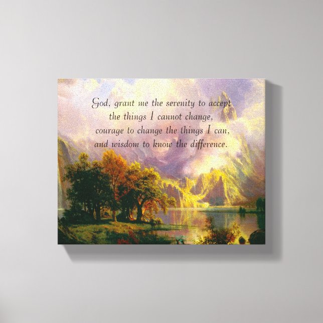 Gebirgsgebirge in Felsen - Leinwand (Vorderseite)