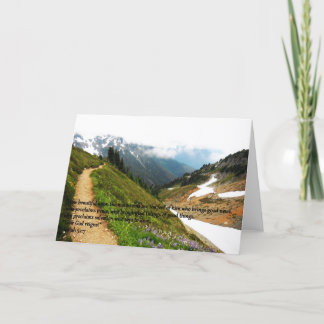 Gebirgsgrußkarte Karte