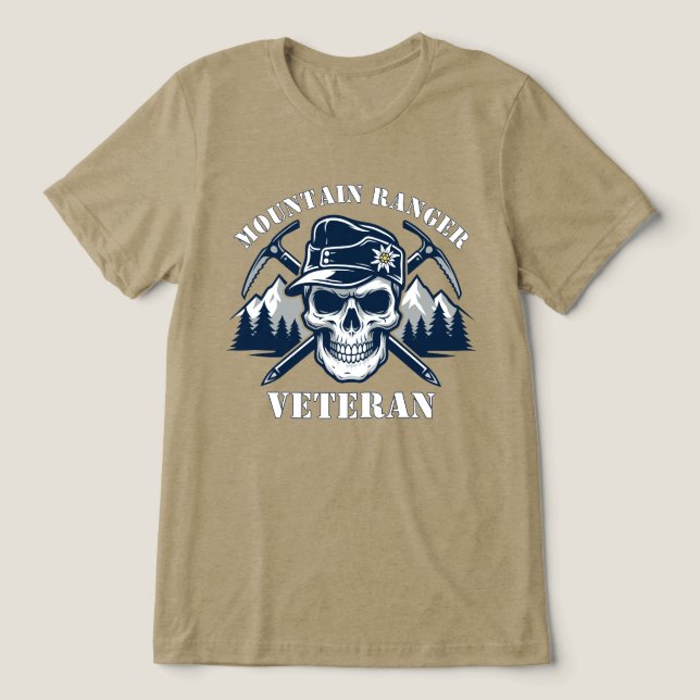 Gebirgsjäger Tri-Blend Shirt (Design Vorderseite)
