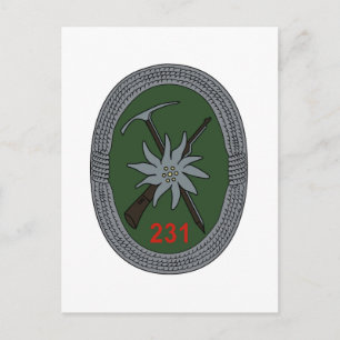 Gebirgsjagerbataillon 231 postkarte