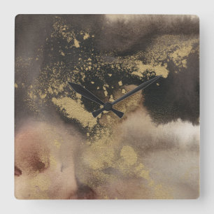 Gebirgsjahreszeiten Quadratische Wanduhr