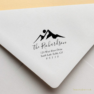 Gebirgskitzel Sonnenaufgang Rücksendeadresse Selbs Gummistempel