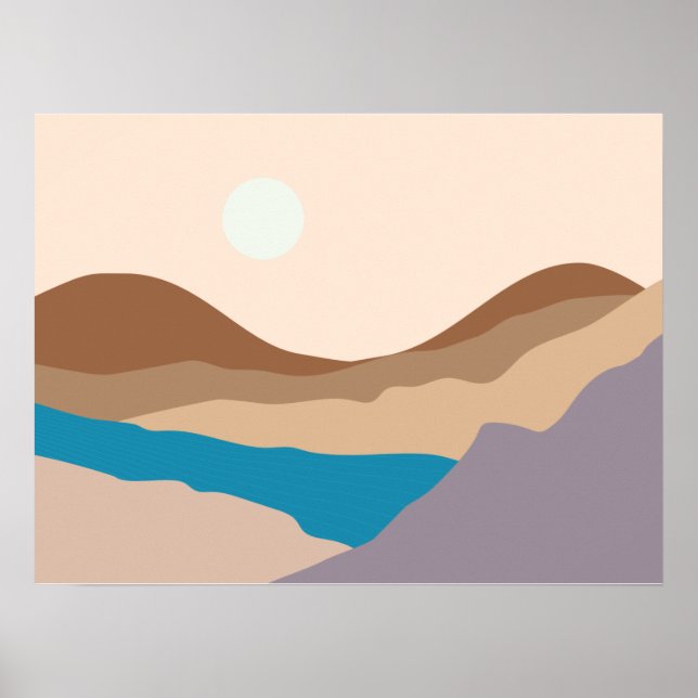 Gebirgskunst Poster (Vorne)