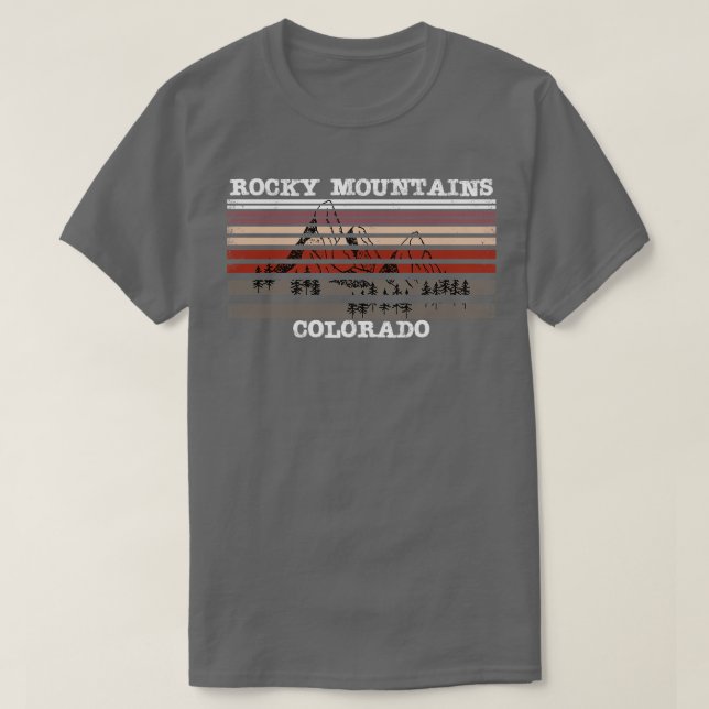 Gebirgslandschaft Colorado T-Shirt (Design vorne)