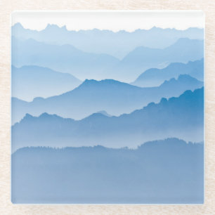 Gebirgslandschaft   die Schweiz Glasuntersetzer