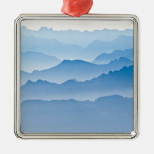 Gebirgslandschaft   die Schweiz Ornament Aus Metall