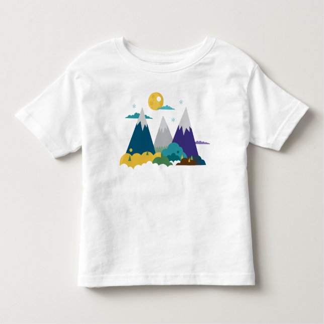 Gebirgslandschaft Kleinkind T-shirt (Vorderseite)