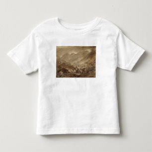 Gebirgslandschaft, Macugnaga, 1845 (Stift u. Braun Kleinkind T-shirt