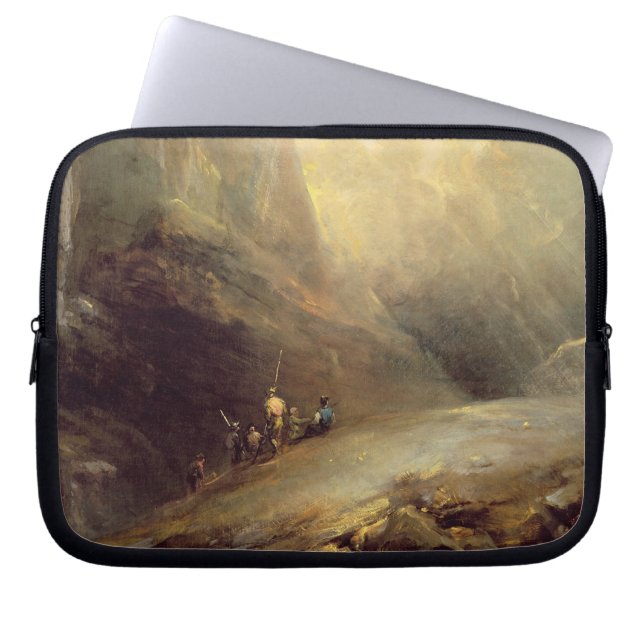 Gebirgslandschaft mit Banditti, c.1780 (Öl auf c Laptopschutzhülle (Vorderseite)
