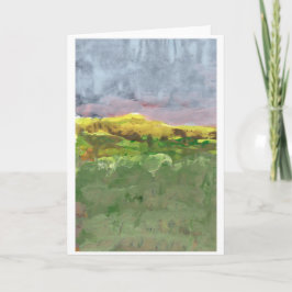 Gebirgslandschaft mit lila Anmerkungskarte des Karte