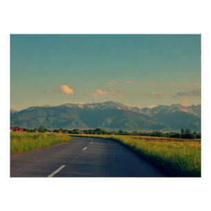 Gebirgslandschaft Poster