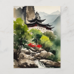 Gebirgslandschaft Postkarte