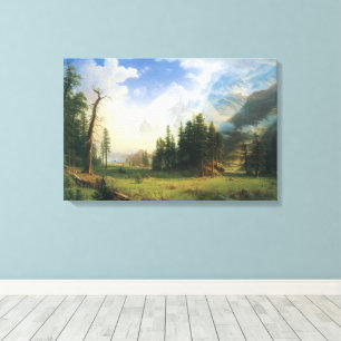 Gebirgslandschaft von Albert Bierstadt Leinwanddruck