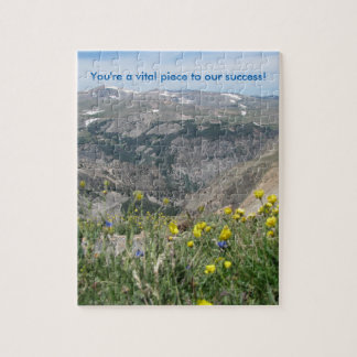 Gebirgslandschaftliches Puzzlespiel - "Sie sind Puzzle