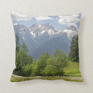 Gebirgslandschaftskissen-Österreich-Foto-Druck Kissen