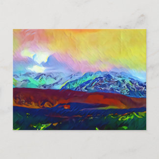 Gebirgsmassiv Spaniens Postkarte
