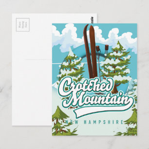 Gebirgsneu Hampshire Ski, Postkarte