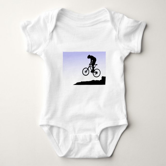 Gebirgsradfahren Baby Strampler (Vorderseite)