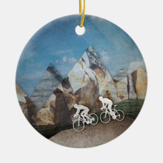 Gebirgsradfahren Keramikornament