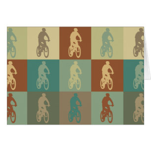 Gebirgsradfahrende Pop-Kunst