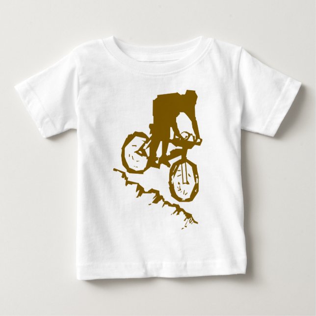 Gebirgsradfahrendes Fahrrad Baby T-shirt (Vorderseite)
