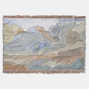 Gebirgsregionen Aquarellbahn Printmedien Decke