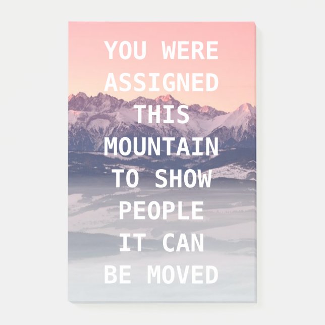 Gebirgssammlungs-Post-Itanmerkungen Post-it Klebezettel (Vorderseite)