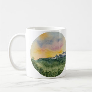 Gebirgssonnenuntergang-Tasse Kaffeetasse