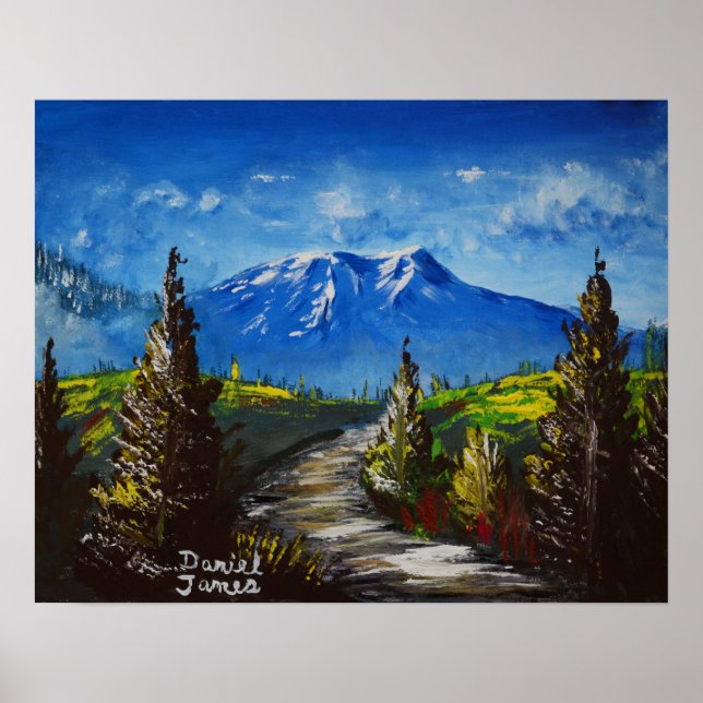 Gebirgsstraße Poster (Vorne)